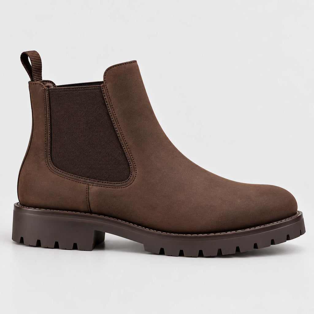 Monvaline | Men's Chelsea Boots – Slip-On Leather, All-Day Comfort
