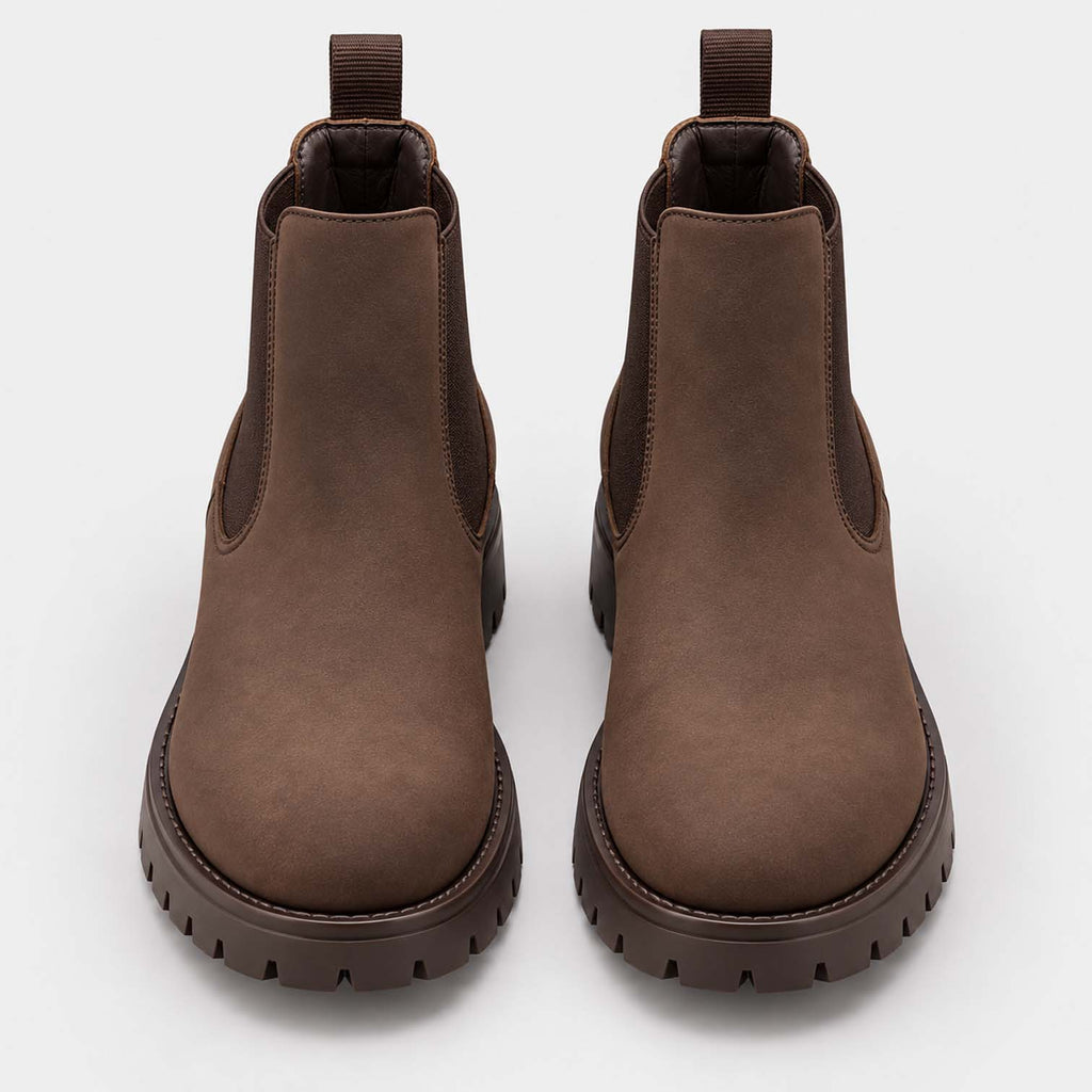 Monvaline | Men's Chelsea Boots – Slip-On Leather, All-Day Comfort