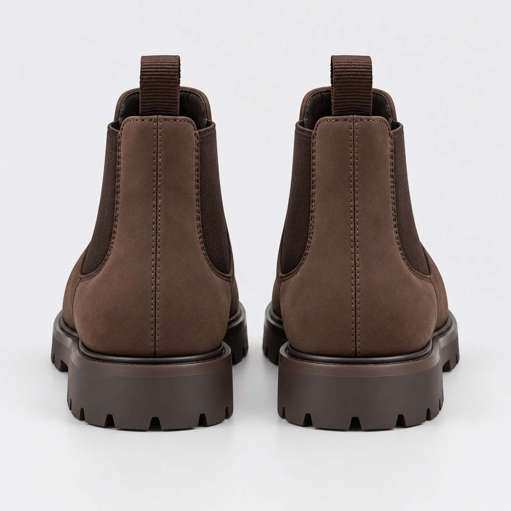 Monvaline | Men's Chelsea Boots – Slip-On Leather, All-Day Comfort