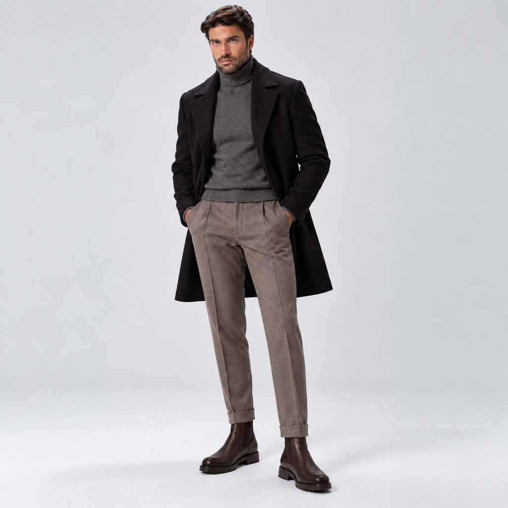 Monvaline | Men's Chelsea Boots – Slip-On Leather, All-Day Comfort