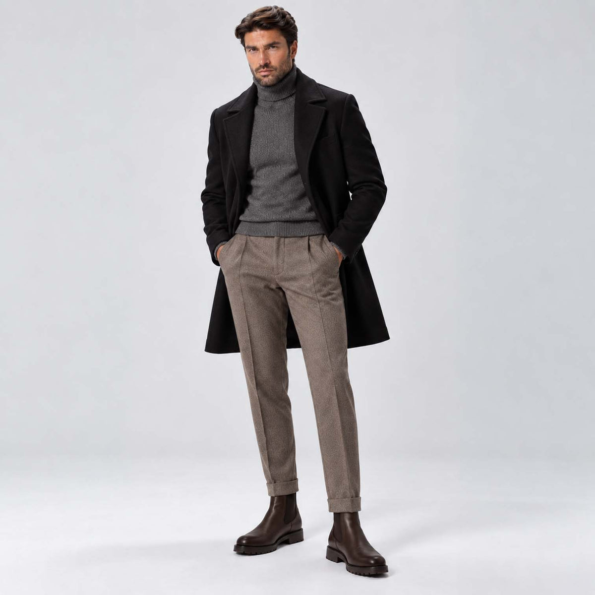 Monvaline | Men's Chelsea Boots – Slip-On Leather, All-Day Comfort