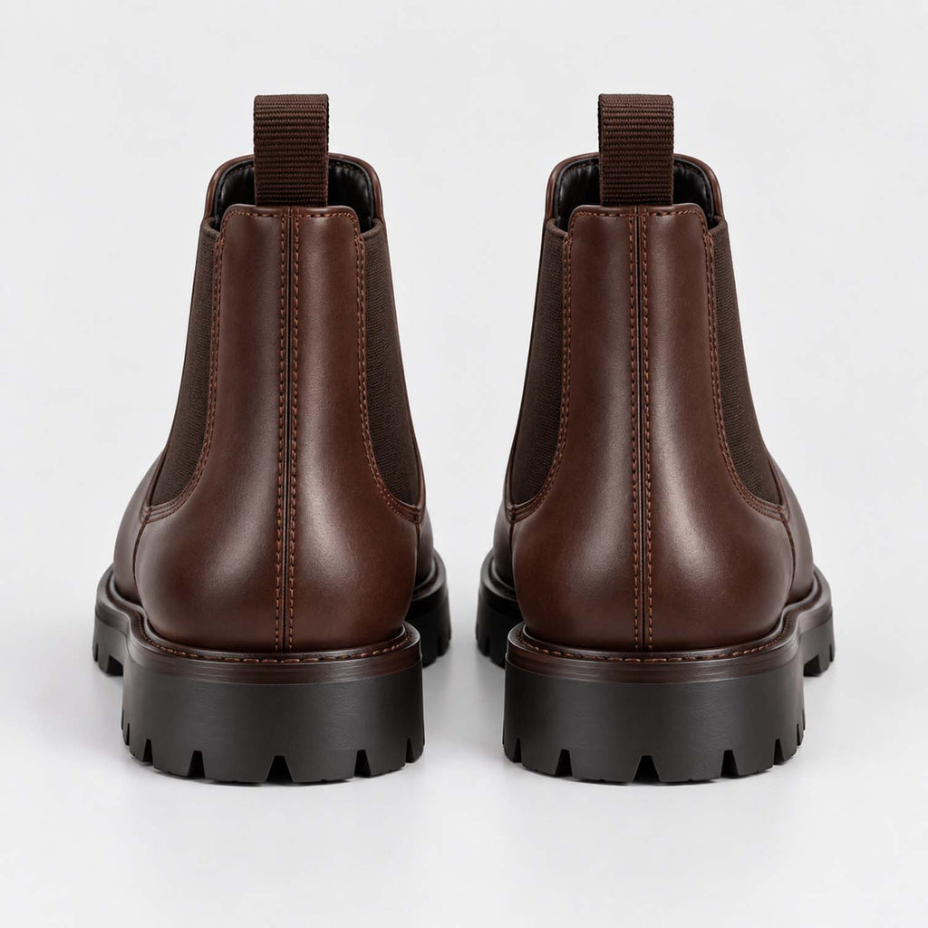 Monvaline | Men's Chelsea Boots – Slip-On Leather, All-Day Comfort