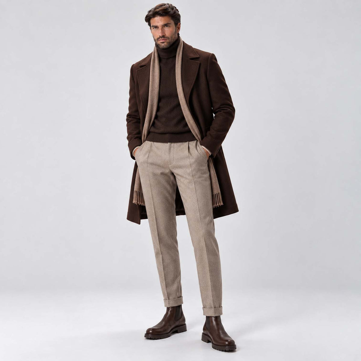 Monvaline | Men's Chelsea Boots – Slip-On Leather, All-Day Comfort