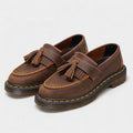 Monvaline | Men's Brown Tassel Loafers Chunky Sole British Style