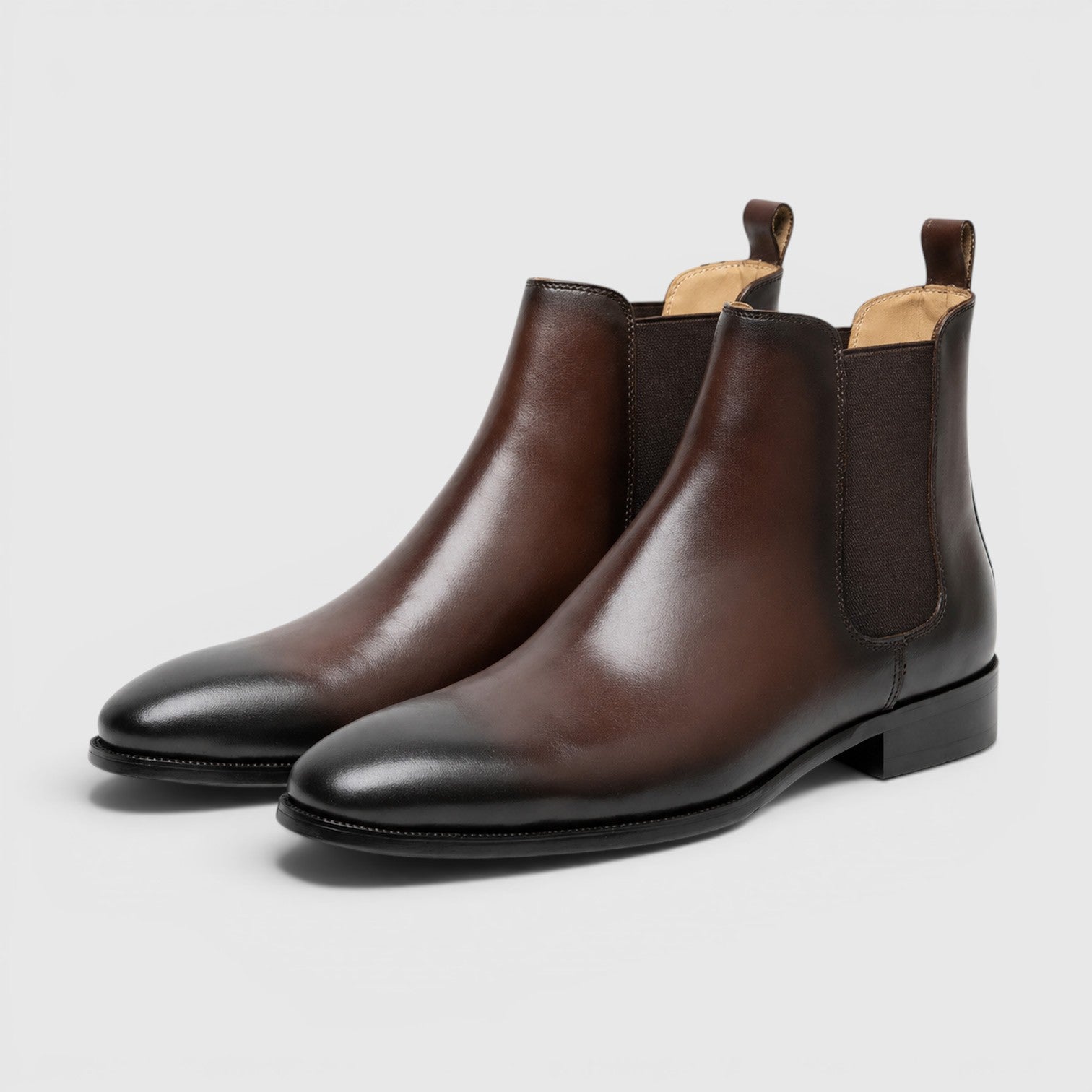Monvaline | Men's Classic Leather Chelsea Boots for Business Casual