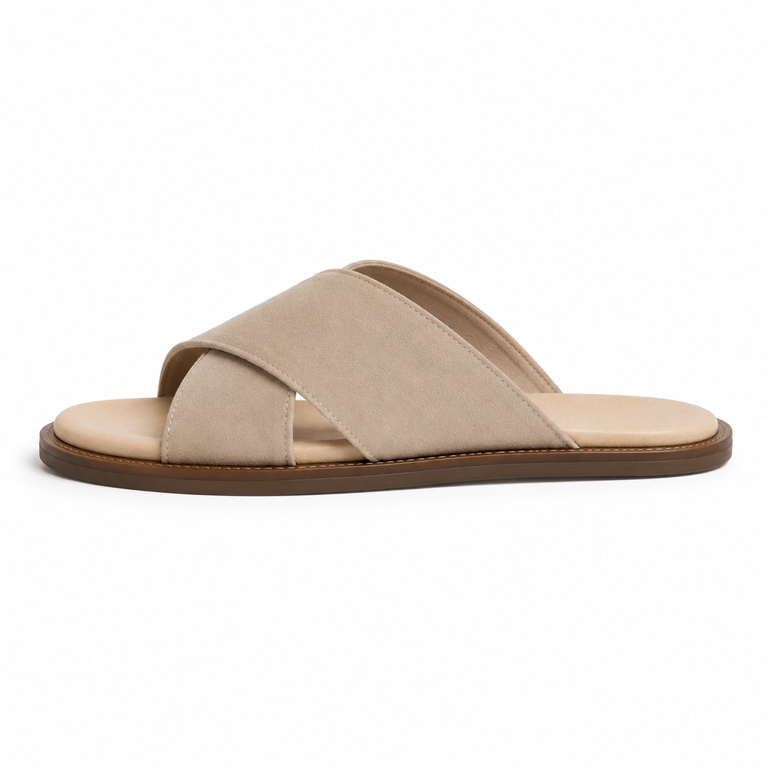 Monvaline | Men's Classic Suede Flip Flops Flat Sole Casual Beach Sandals