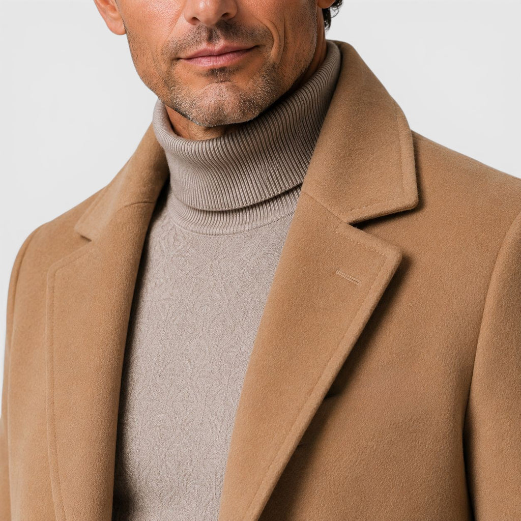 Monvaline | Men's Classic Trench Coat for Smart Casual Style