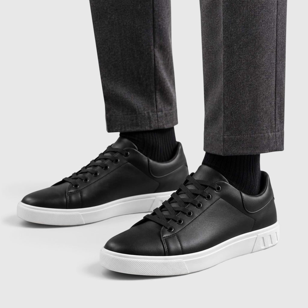 Monvaline | Men's Comfortable Everyday Sneakers - Classic Lace Up Low Top
