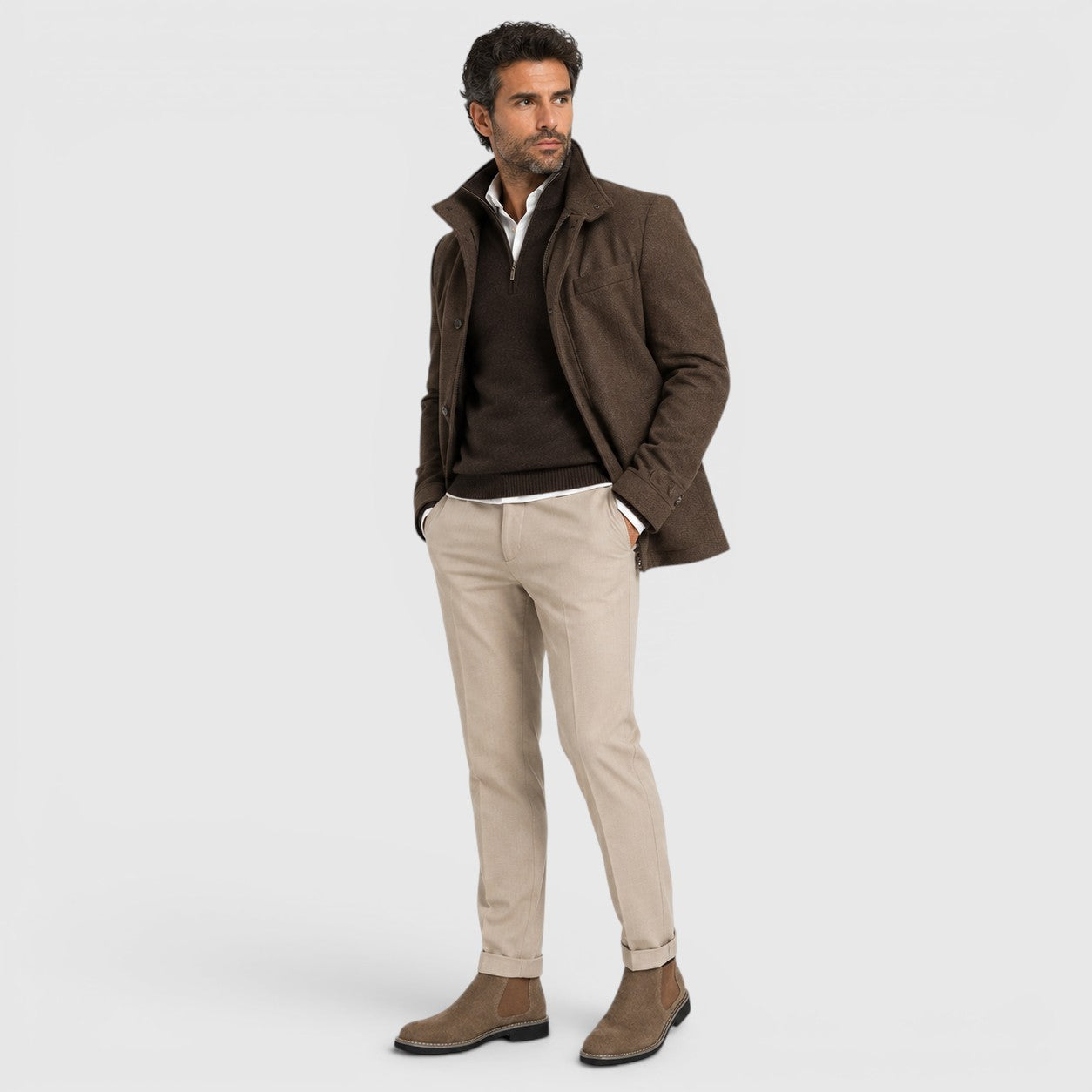 Monvaline | Men's Comfortable Genuine Leather Chelsea Boots