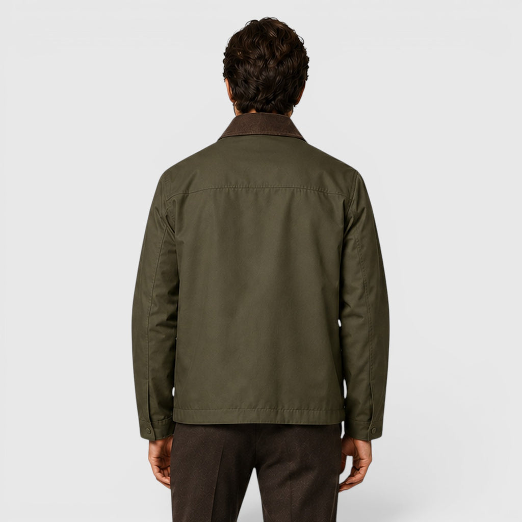 Monvaline | Men's Cotton Lightweight Jacket for Smart Casual Outerwear