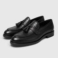 Monvaline | Men's Croc Leather Tassel Loafers – Premium Smart Casual Shoes
