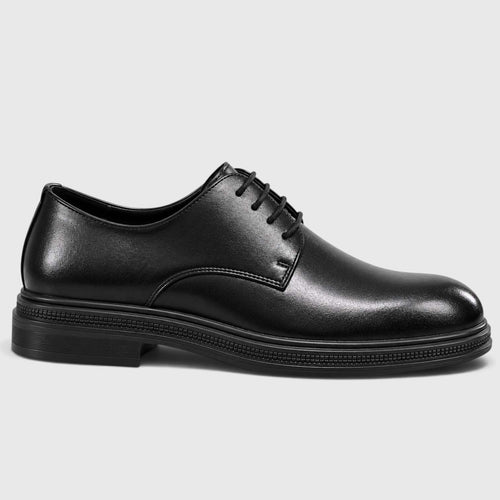Monvaline | Men's Derby Shoes Genuine Leather Lightweight Chunky Sole