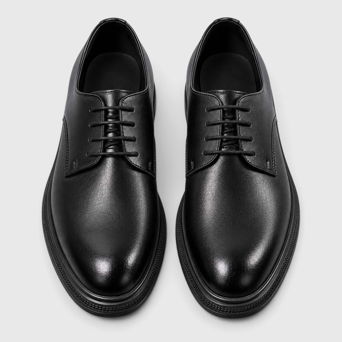 Monvaline | Men's Derby Shoes Genuine Leather Lightweight Chunky Sole