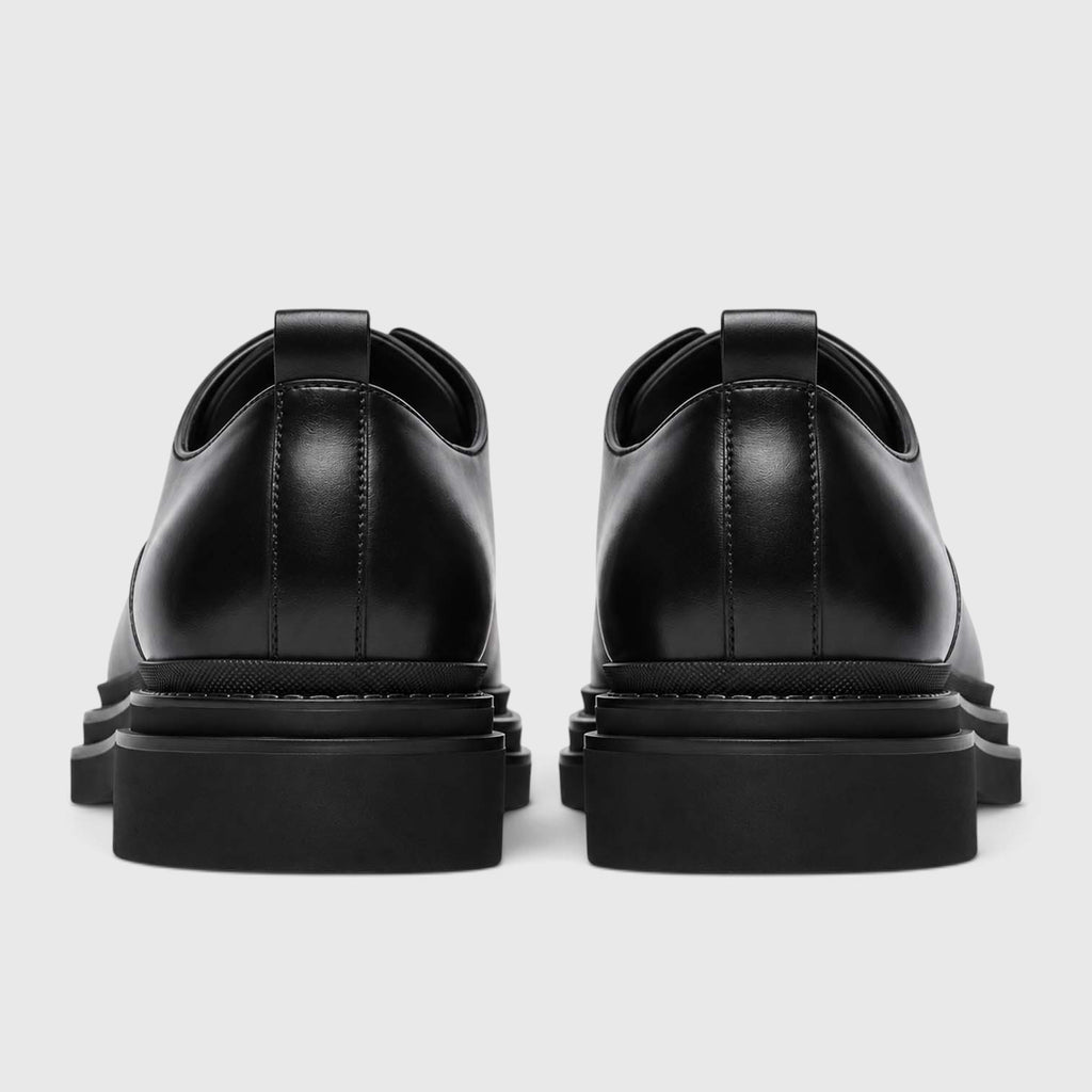 Monvaline | Men's Derby Shoes Genuine Leather Lightweight Chunky Sole