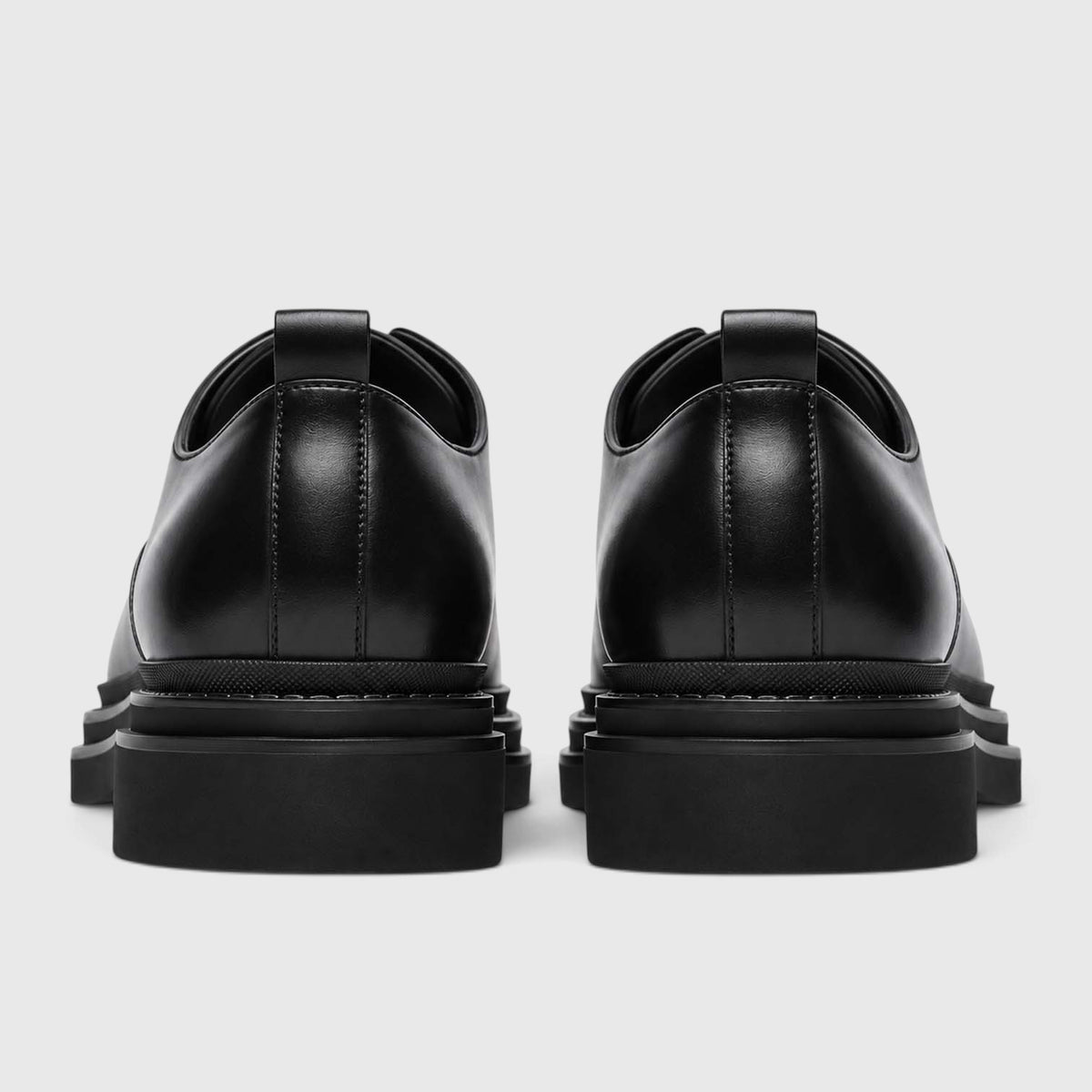 Monvaline | Men's Derby Shoes Genuine Leather Lightweight Chunky Sole