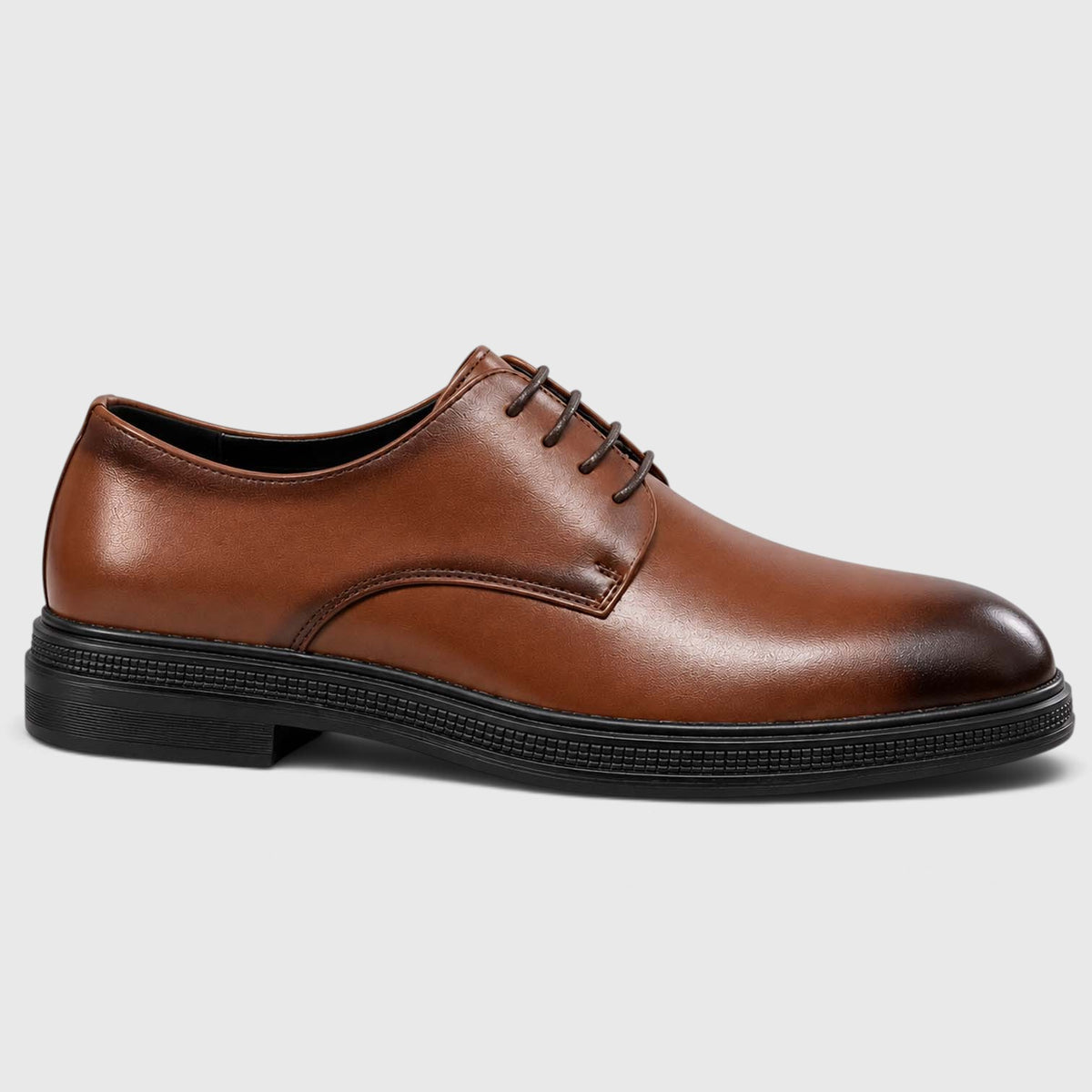 Monvaline | Men's Derby Shoes Genuine Leather Lightweight Chunky Sole