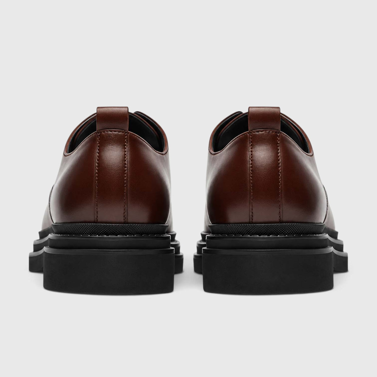 Monvaline | Men's Derby Shoes Genuine Leather Lightweight Chunky Sole