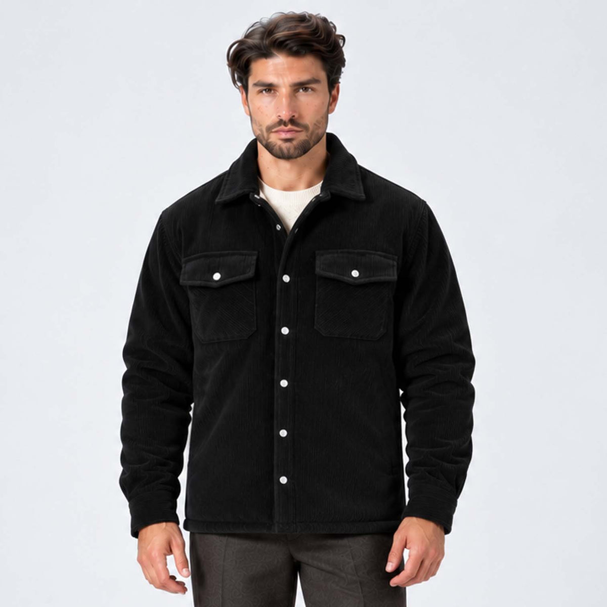 Monvaline | Men's Fleece-Lined Jacket for Cold Weather