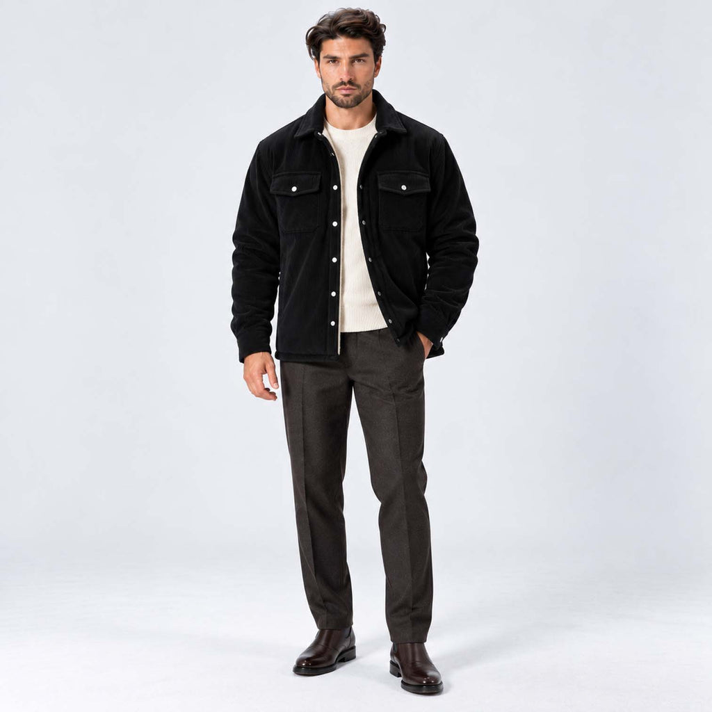 Monvaline | Men's Fleece-Lined Jacket for Cold Weather