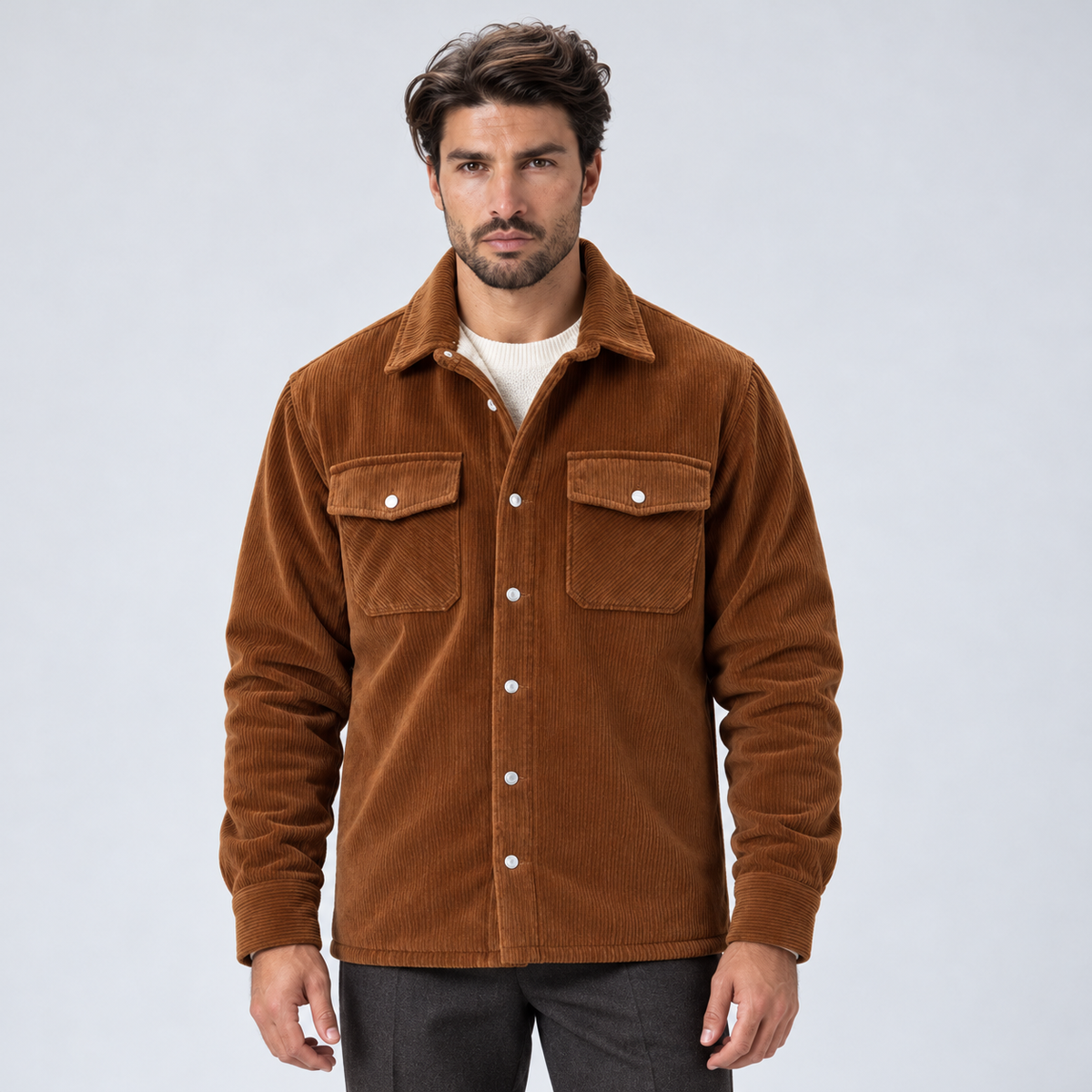 Monvaline | Men's Fleece-Lined Jacket for Cold Weather