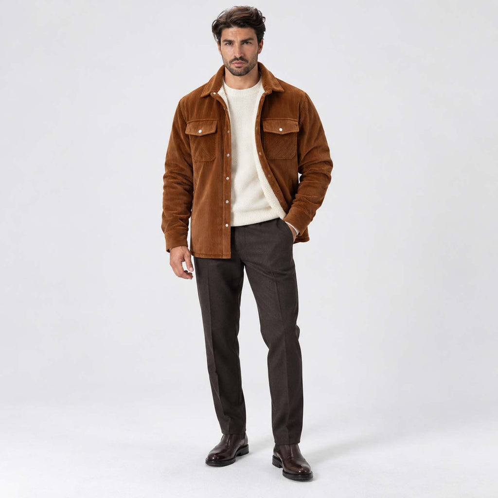 Monvaline | Men's Fleece-Lined Jacket for Cold Weather