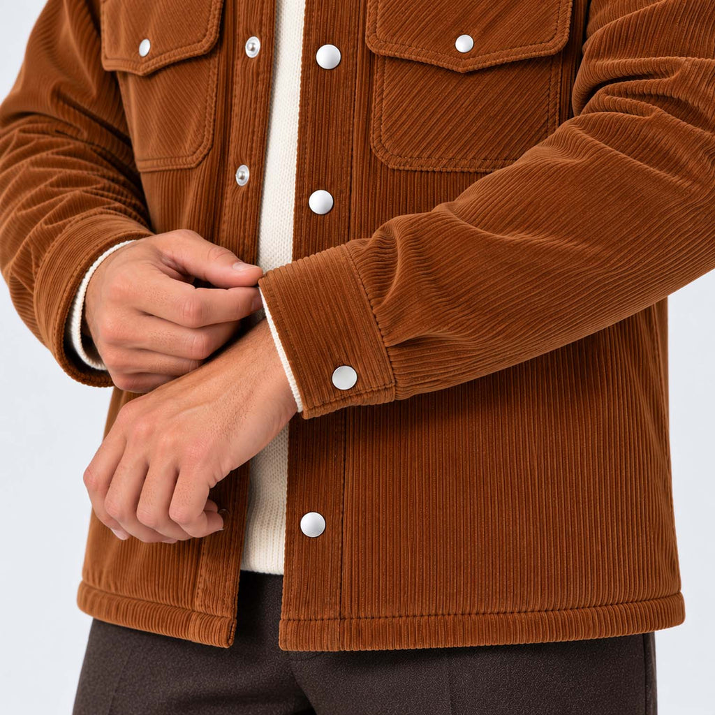 Monvaline | Men's Fleece-Lined Jacket for Cold Weather