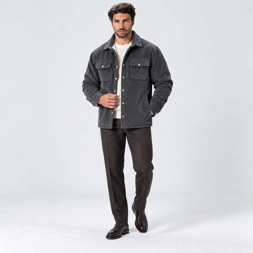 Monvaline | Men's Fleece-Lined Jacket for Cold Weather