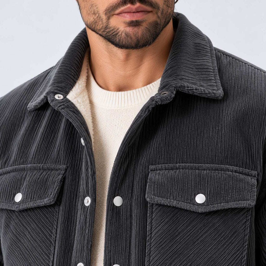Monvaline | Men's Fleece-Lined Jacket for Cold Weather
