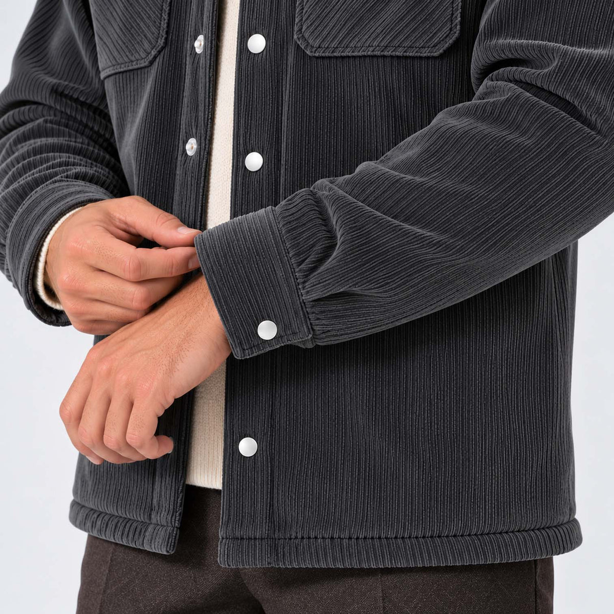 Monvaline | Men's Fleece-Lined Jacket for Cold Weather