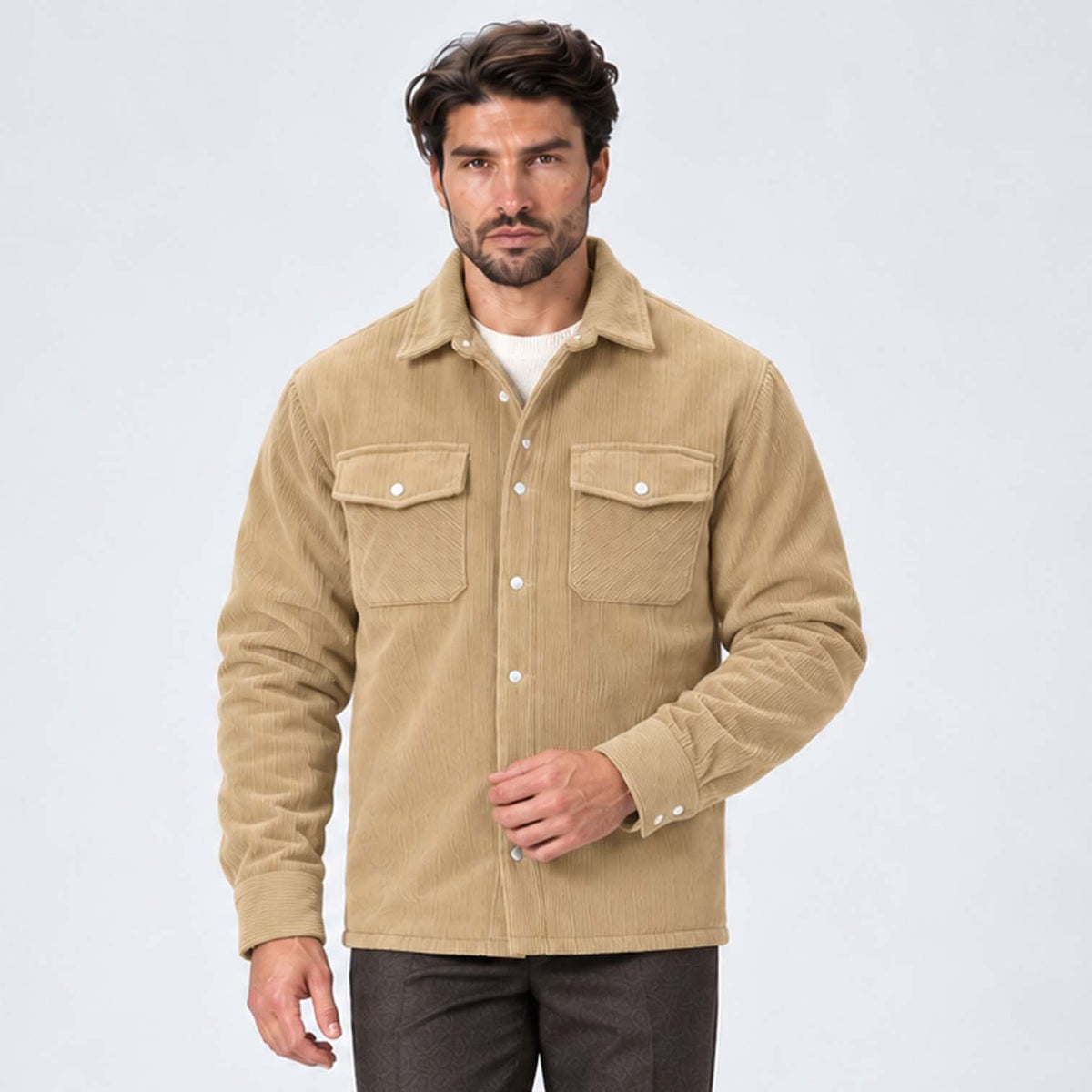 Monvaline | Men's Fleece-Lined Jacket for Cold Weather