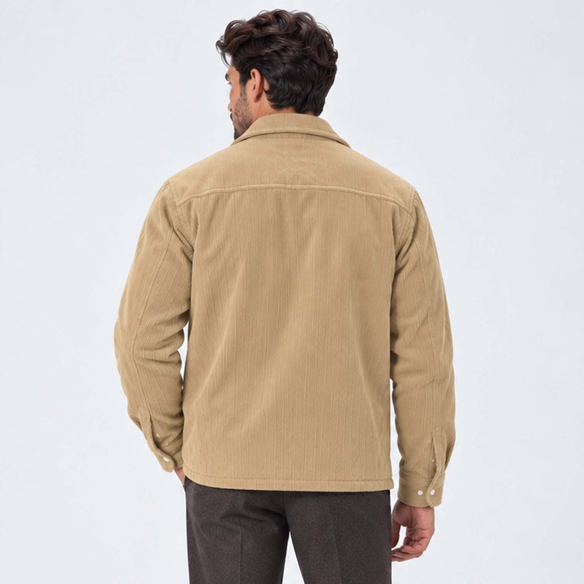 Monvaline | Men's Fleece-Lined Jacket for Cold Weather