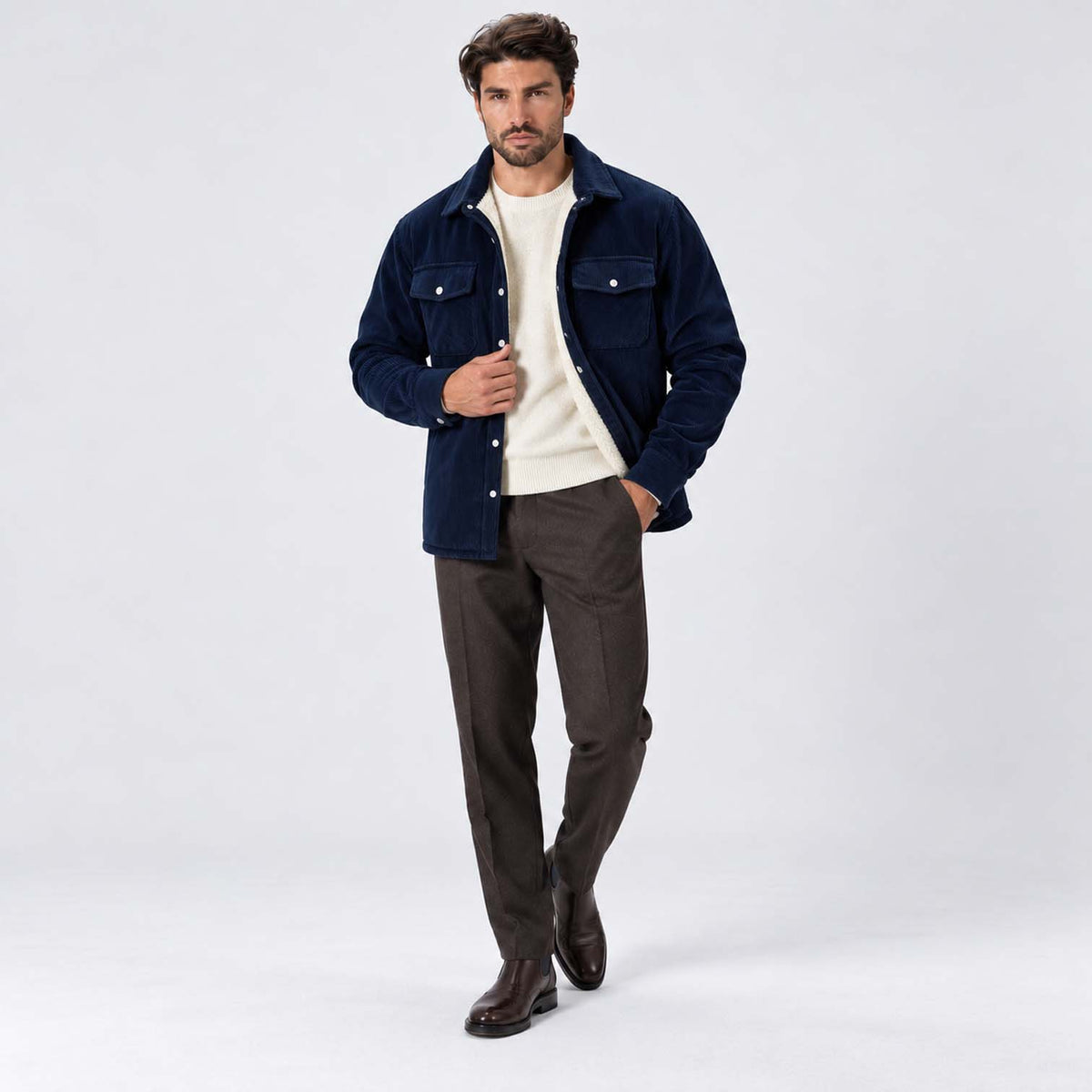 Monvaline | Men's Fleece-Lined Jacket for Cold Weather