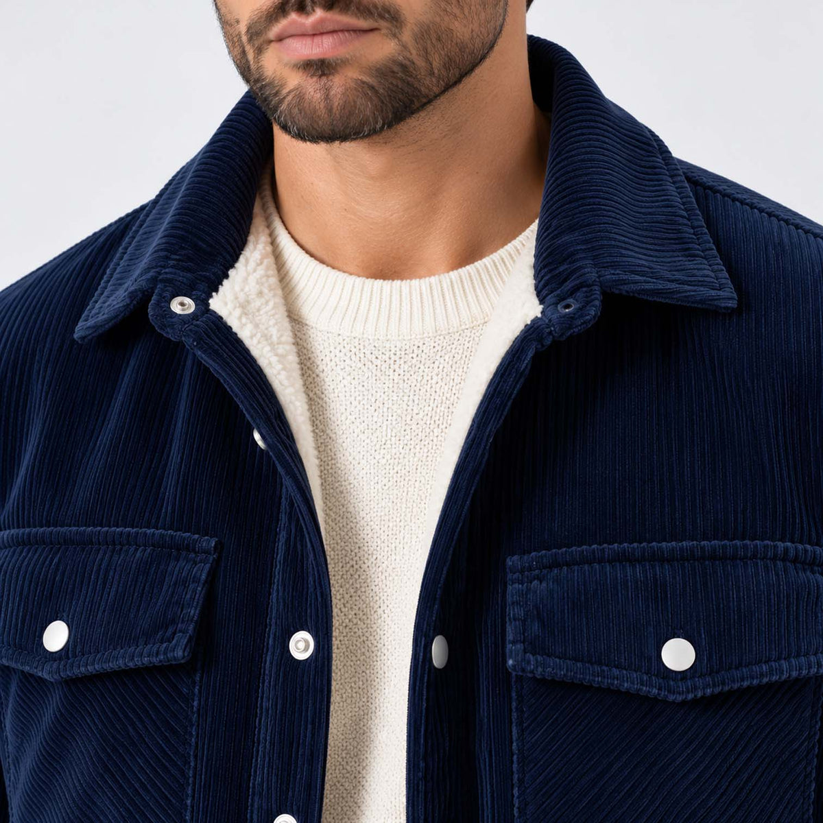 Monvaline | Men's Fleece-Lined Jacket for Cold Weather