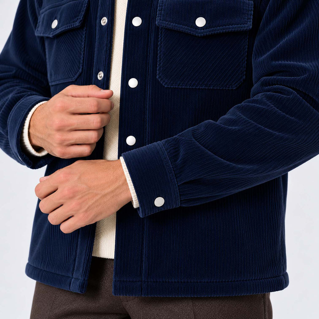 Monvaline | Men's Fleece-Lined Jacket for Cold Weather