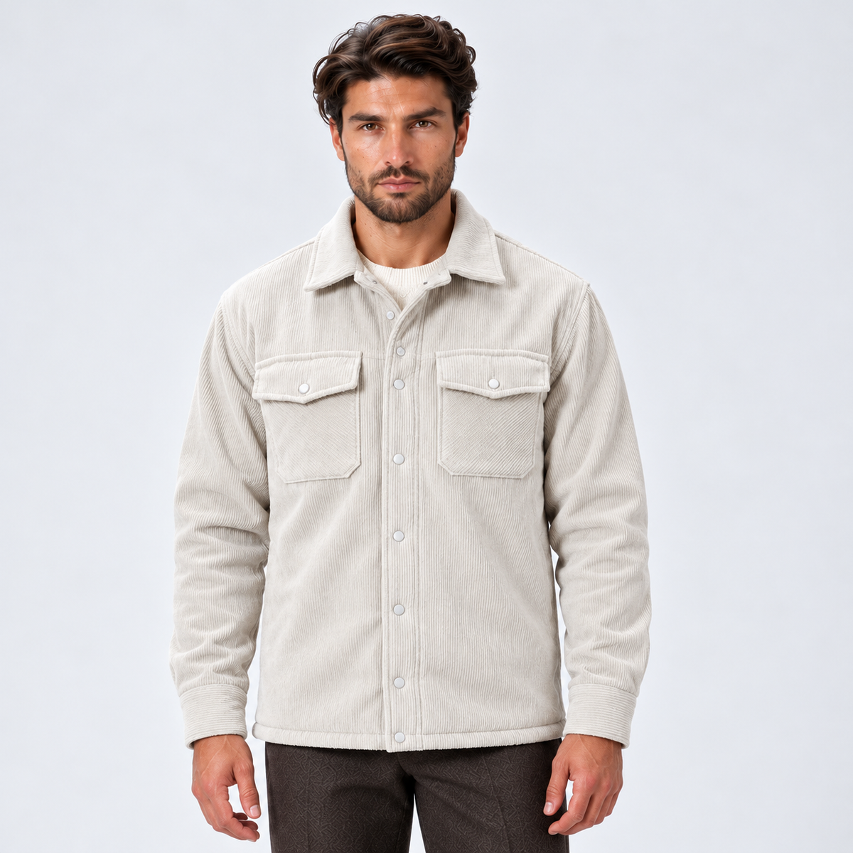 Monvaline | Men's Fleece-Lined Jacket for Cold Weather