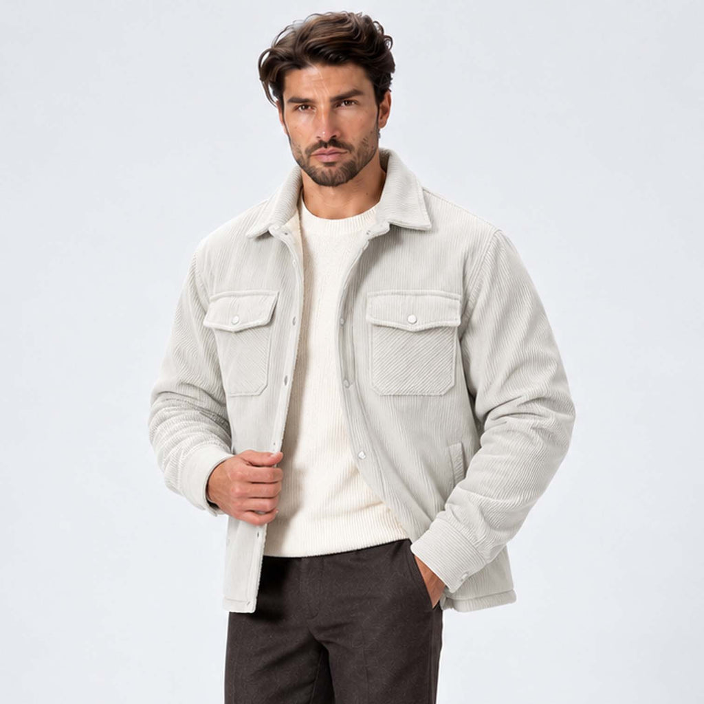 Monvaline | Men's Fleece-Lined Jacket for Cold Weather