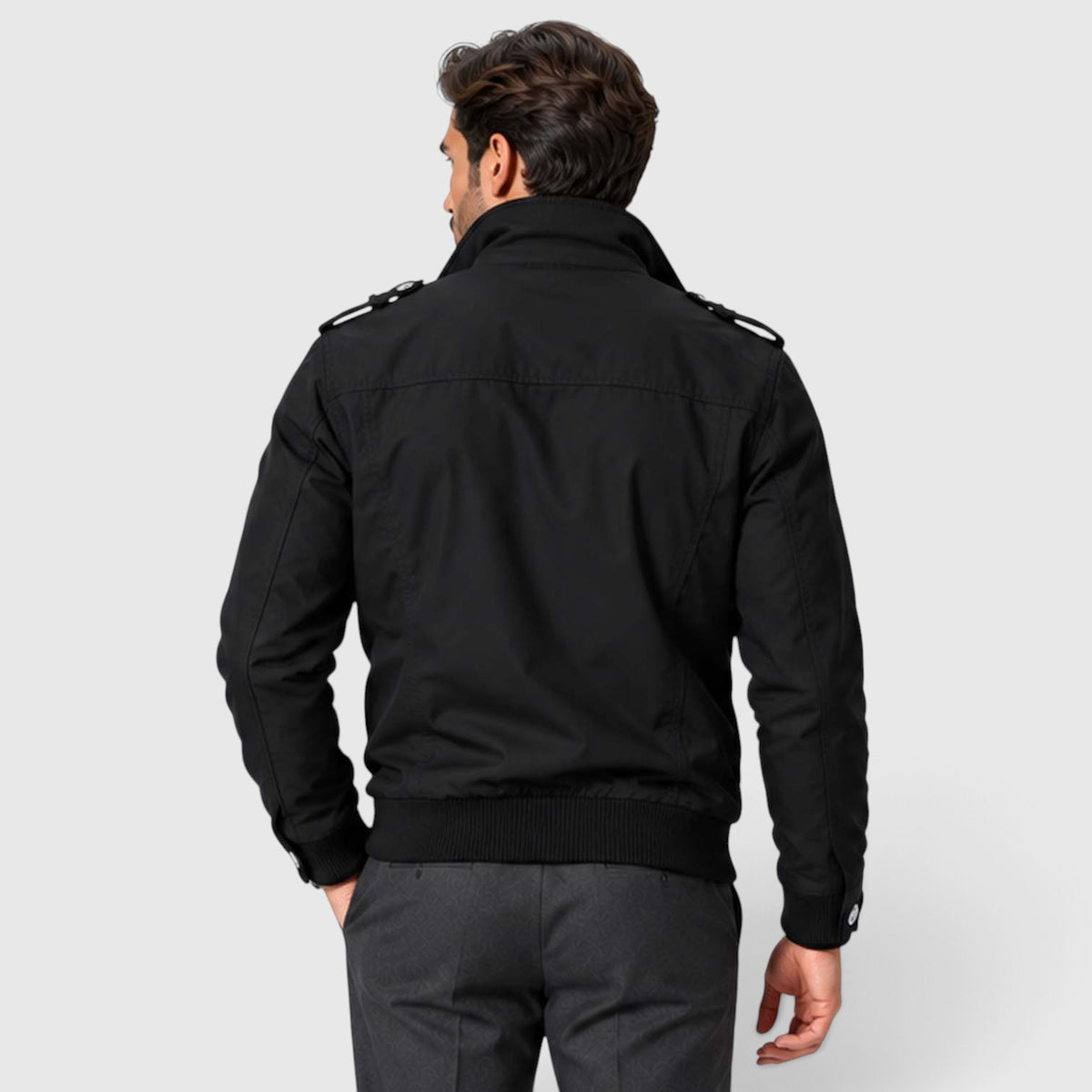 Monvaline | Men's Fleece Lined Jacket Warm Winter Coat Cotton