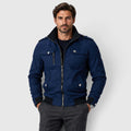 Monvaline | Men's Fleece Lined Jacket Warm Winter Coat Cotton