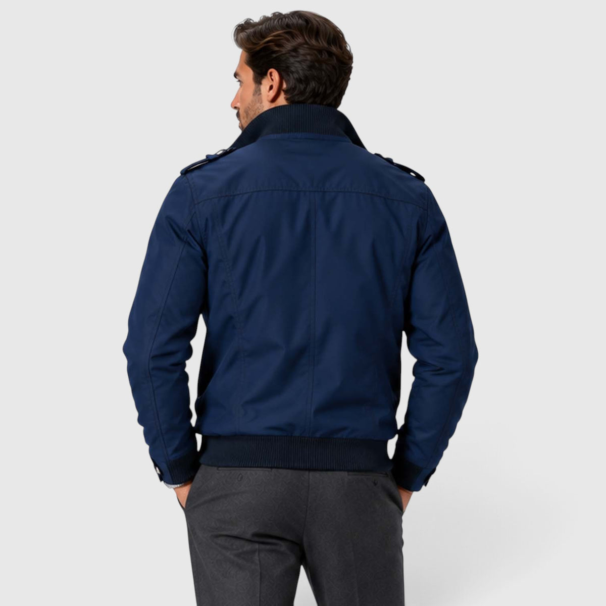 Monvaline | Men's Fleece Lined Jacket Warm Winter Coat Cotton