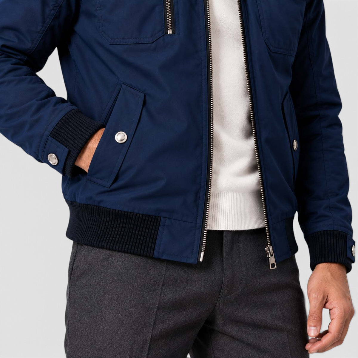 Monvaline | Men's Fleece Lined Jacket Warm Winter Coat Cotton