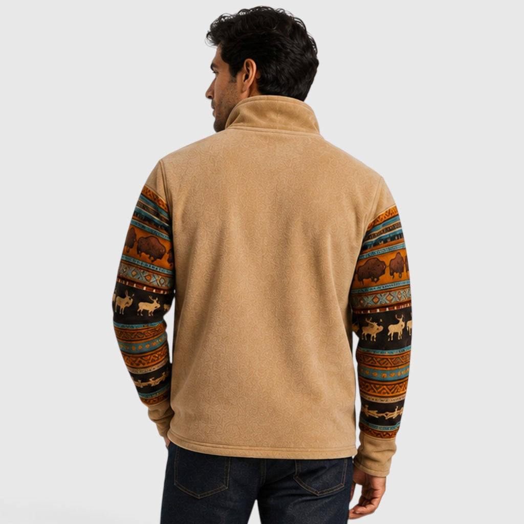 Monvaline | Men's Fleece Zip-Up Vest – Warm Outdoor Layer