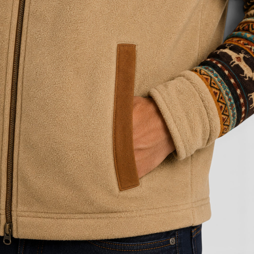 Monvaline | Men's Fleece Zip-Up Vest – Warm Outdoor Layer