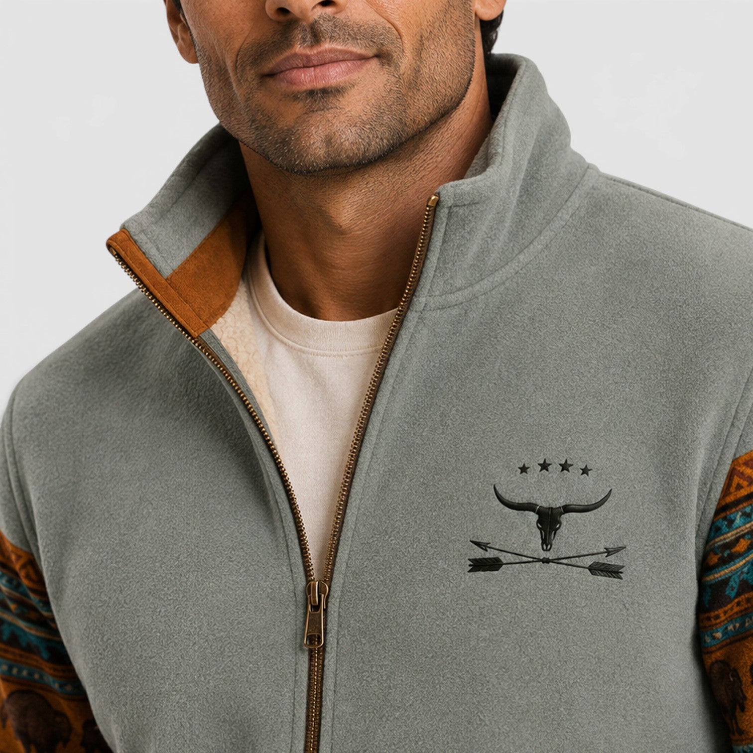 Monvaline | Men's Fleece Zip-Up Vest – Warm Outdoor Layer