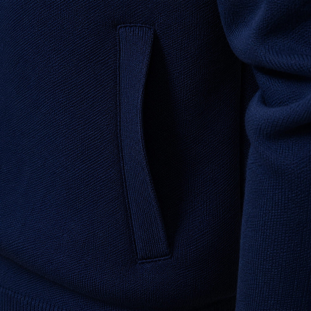 Monvaline | Men's Full Zip Knit Jumper Classic Collared Style