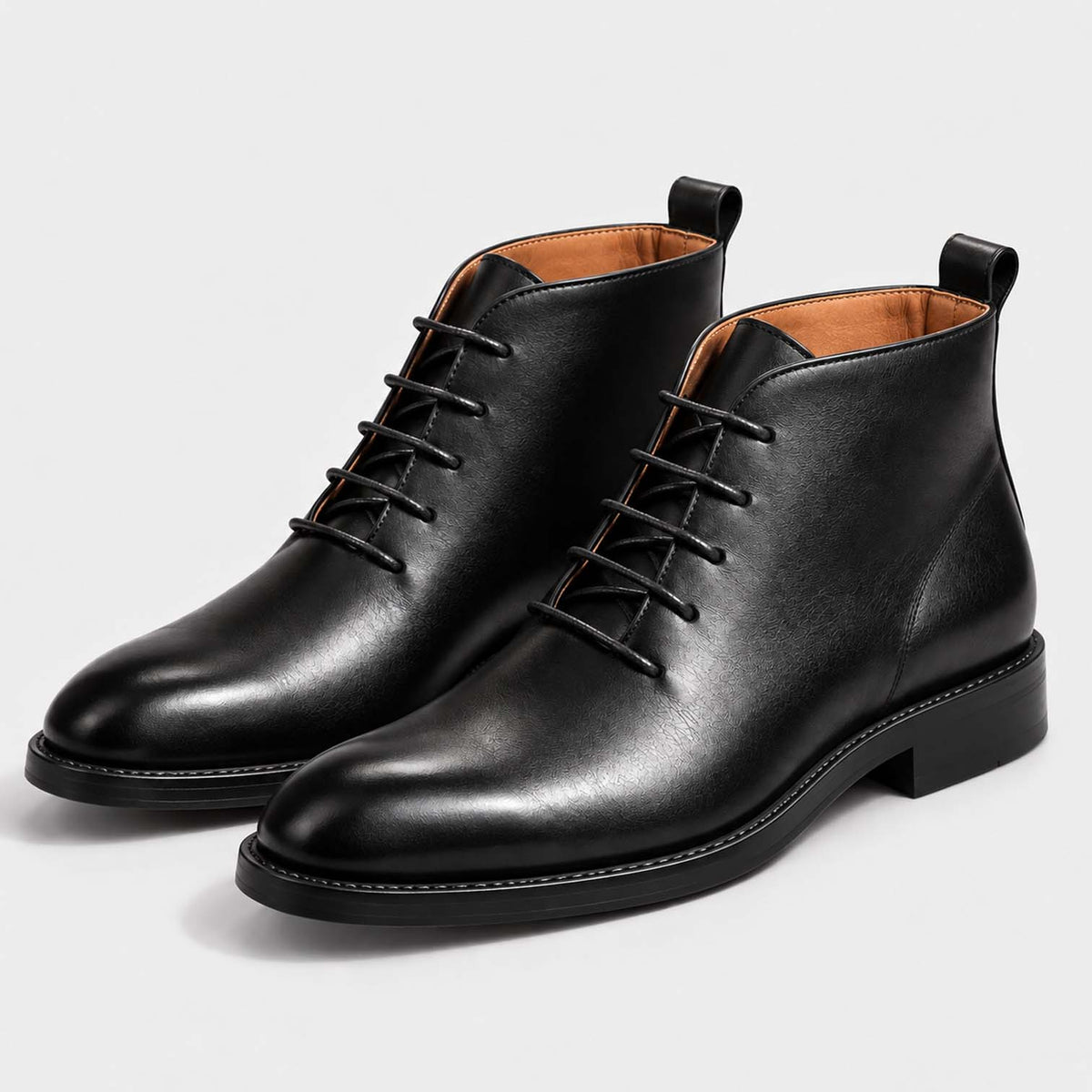 Monvaline | Men's Genuine Leather Ankle Boots - Stylish Hand-Finished Comfortable Footwear