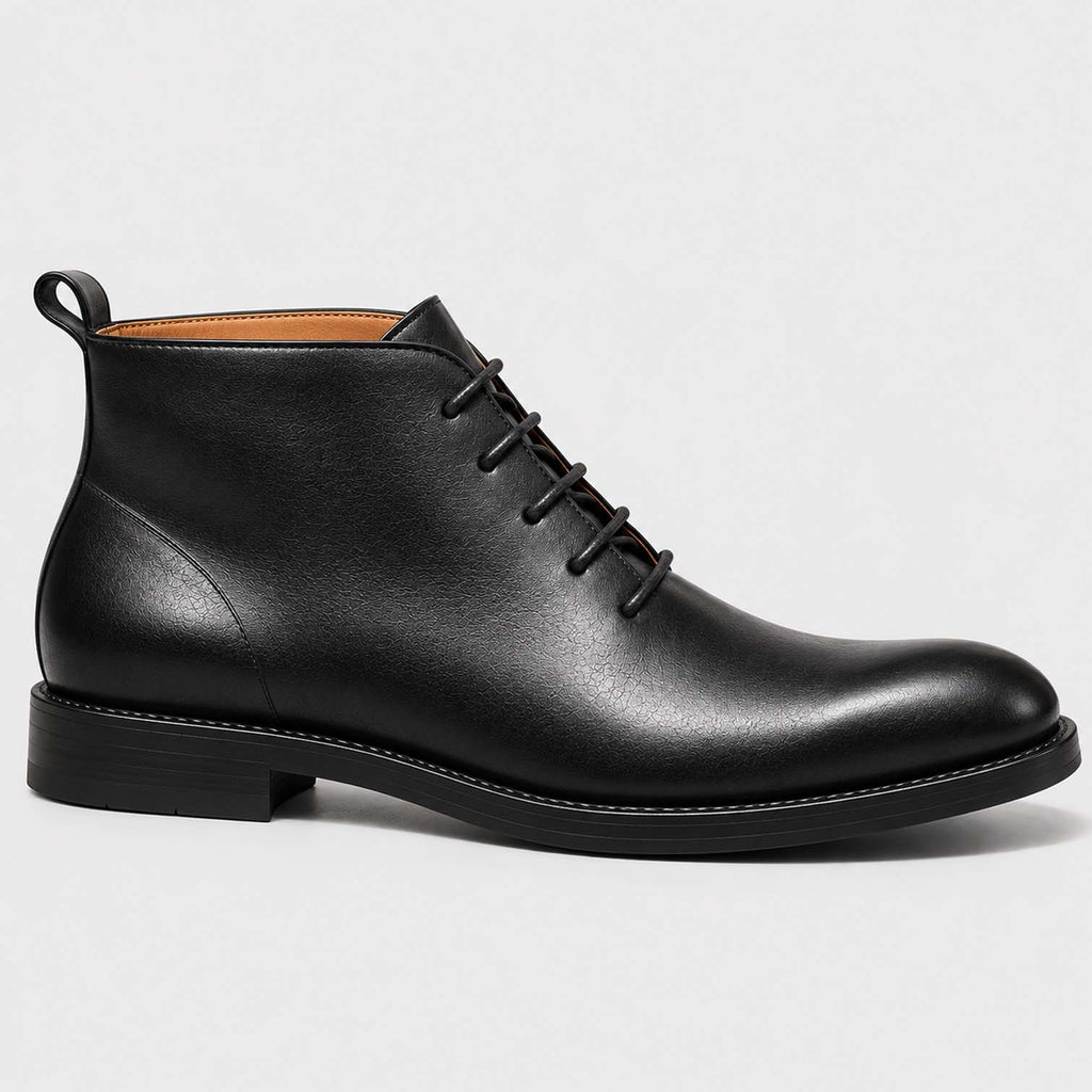 Monvaline | Men's Genuine Leather Ankle Boots - Stylish Hand-Finished Comfortable Footwear