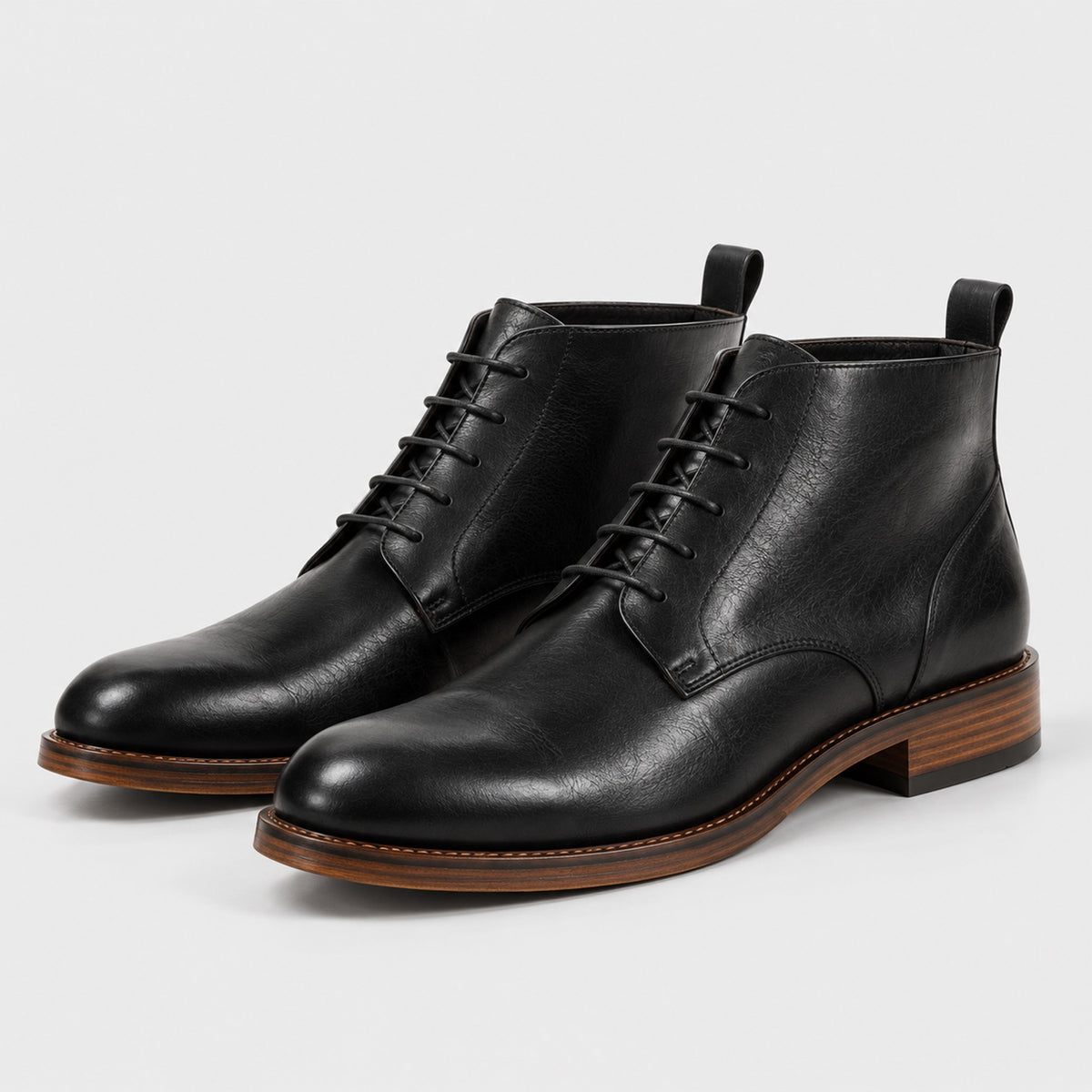 Monvaline | Men's Genuine Leather Ankle Boots - Stylish Hand-Finished Comfortable Footwear