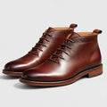 Monvaline | Men's Genuine Leather Ankle Boots - Stylish Hand-Finished Comfortable Footwear