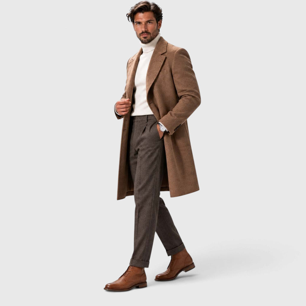 Monvaline | Men's Genuine Leather Chukka Boots - Classic Lace-Up Comfortable Footwear