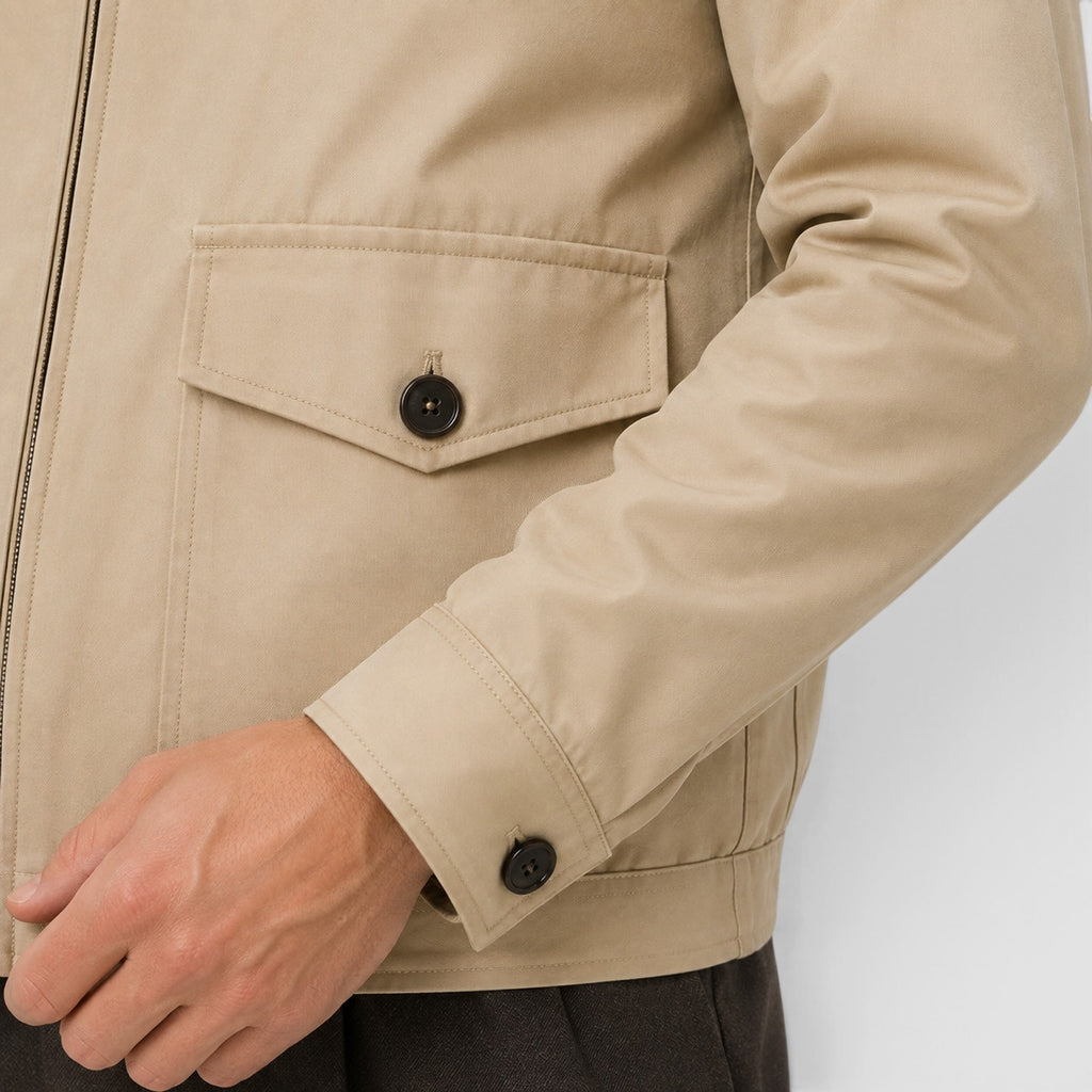 Monvaline | Men's Harrington Zip Jacket – Smart Casual Classic